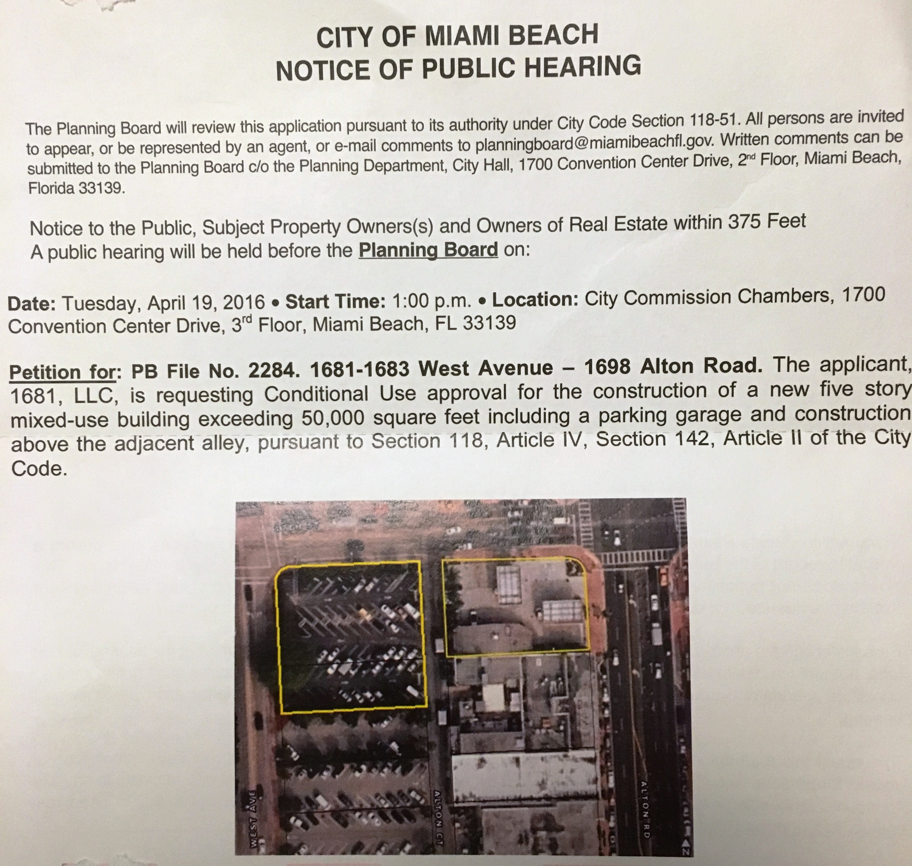 Vacate Alley Planning Board Public Notice 1698 Alton Vacate Alton Court Vacate Alley Planning Board Public Notice 1698 Alton Vacate Alton Court